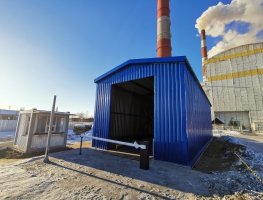 Стройка, монтаж весов и ангара, поверка для Назаровской ГРЭС